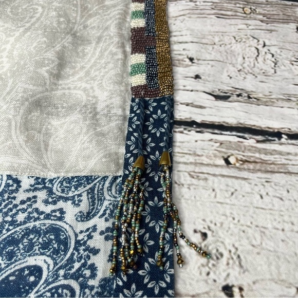 Soft Surroundings Open Front Beaded Kimono Jacket Size S/M - Picture 4 of 11